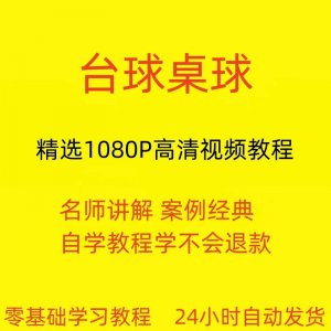 台球斯诺克桌球视频教程教学培训课程在线自学零基础入门精通教程-淘淘虚拟仓