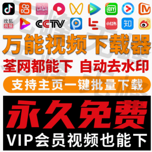 抖音快手短视频批量下载无水印西瓜下载软件网页一键采集高清素材-淘淘虚拟仓