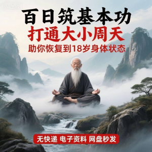 百日筑基功打通大小周天电子版视频课程动功通脉秘传心法打坐讲解-淘淘虚拟仓