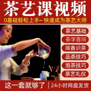 自学泡茶师品茶茶艺茶道视频教程零基础新手入门全套培训教学课程-淘淘虚拟仓