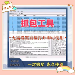 抓包工具软件开发源代码分析设计素材一次性购买永久使用-淘淘虚拟仓