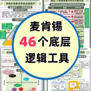 46种麦肯锡思考工具框架底层逻辑137页PPT属于芒格100个思维模型-淘淘虚拟仓