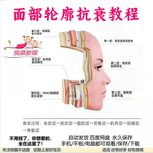 美商课程面部轮廓抗衰美肤减龄变美视频教程形象管理内在美好气色-淘淘虚拟仓