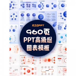 HZH精选创意960页7套公司大厂万能逻辑框架构图ppt图表模板高级感-淘淘虚拟仓