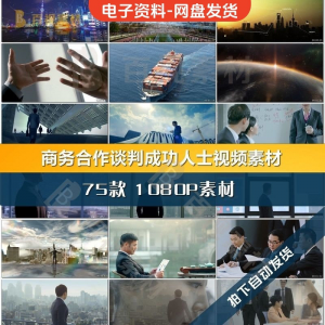商务合作共赢洽谈企业团队公司开会成功人士签字握手宣传影片素材-淘淘虚拟仓