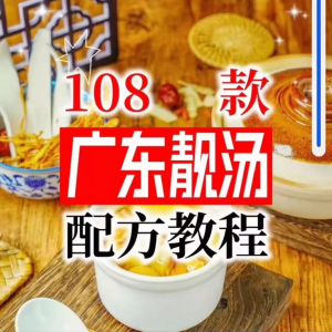 【拍下即送】108种广东靓汤视频教程100+广府靓汤商用技术实体店-淘淘虚拟仓