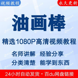 油画棒视频教程新手自学零基础入门精通教学课程全集-淘淘虚拟仓