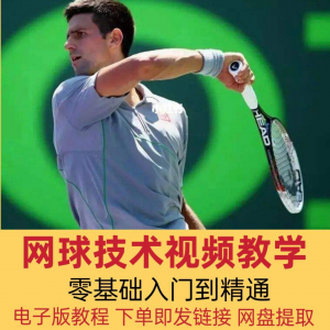 网球技术教程视频基本动作分解教学零基础入门自学到精通电子版课-淘淘虚拟仓