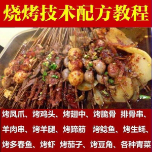 正宗全国烧烤技术配方全套视频教程配料技巧制作培训教学资料大全-淘淘虚拟仓