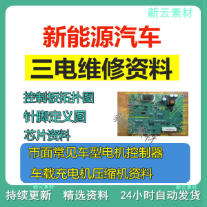新能源汽车维修资料拓扑原理针脚图芯片三电控制器充电机压缩机-淘淘虚拟仓