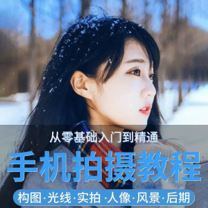 手机摄影教程snapseed人像后期修图拍摄拍照课程从入门到精通-淘淘虚拟仓