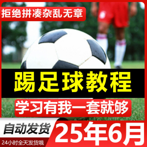 青少年踢足球技巧与足球教学全套视频教程从入门到精通基础视频课-淘淘虚拟仓