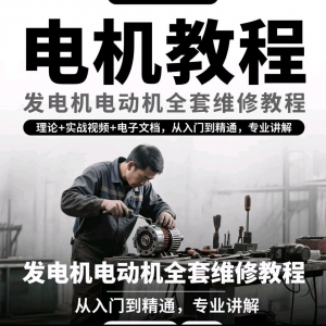 电机教程视频发电机电动机结构原理维修技术小学素材布线图教程-淘淘虚拟仓