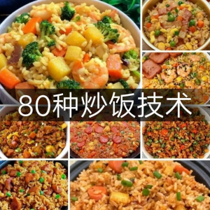 炒饭技术配方教程大全蛋炒饭的做法教学速食铁板烧摆地摊扬州商用-淘淘虚拟仓